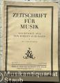 Zeitschrift für Musik. Monatsschrift für eine geistige Erneuerung der deutschen Musik. 95. Jahrgang 1928.