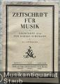 Zeitschrift für Musik. Monatsschrift für eine geistige Erneuerung der deutschen Musik. 93. Jahrgang 1926.