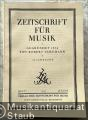 Zeitschrift für Musik. Monatsschrift für eine geistige Erneuerung der deutschen Musik. 98. Jahrgang 1931.