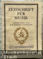 Zeitschrift für Musik. Monatsschrift für eine geistige Erneuerung der deutschen Musik. 100. Jahrgang 1933.