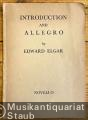 Introduction and Allegro (Quartet and Orchestra) for Strings Op. 47 [Partitur].
