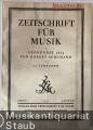 Zeitschrift für Musik. Monatsschrift für eine geistige Erneuerung der deutschen Musik. 102. Jahrgang 1935.