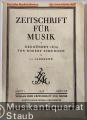 Zeitschrift für Musik. Monatsschrift für eine geistige Erneuerung der deutschen Musik. 103. Jahrgang 1936.