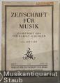 Musik (Bücher/Noten) &raquo; Musik-Zeitschriften - Zeitschrift für Musik. Monatsschrift für eine geistige Erneuerung der deutschen Musik. 108. Jahrgang 1941.