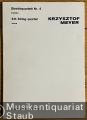 Streichquartett Nr. 4 / 4th String quartet (= Edition Pro Nova). Partitur / Score.