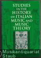 Studies in the History of Italian Music and Music Theory.