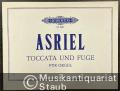 Toccata und Fuge für Orgel über "Das schlimme Jahr" von Ernst Barlach) (= Edition Peters, Nr. 9691).