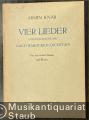 Vier Lieder (aus dem Nachlass) nach barocken Dichtern (= Collection Litolff, Nr. 5312). Für eine höhere Stimme und Klavier.