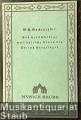 Das merkwürdige musikalische Leben des Joseph Berglinger. In zwei Hauptstücken (= Musica sacra).