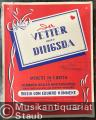 Der Vetter aus Dingsda. Operette in 3 Akten von Hermann Haller und Rideamus, nach einem Lustspiel von Kempner-Hochstädt. Für Klavier u. Gesang mit Akkordeon-Griffbezeichnungen.