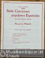 Siete Canciones populares Espanolas / Sept Chansons Populaires Espagnoles. Voix moyennes [Mittlere Stimme].