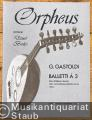 Balletti a 3 per 2 Soprani e Basso con Accompagnamento di Liuto (Org o Cemb) ad lib. (1594) (= Orpheus. Early Music for Plucked Instruments, Vol. 3a. Editio Musica Z. 8556).