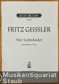 Vier Liebeslieder nach hebräischen Texten (1954) (= Edition Breitkopf, Nr. 5868). Singstimme und Klavier.