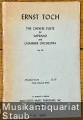 The Chinese Flute for Soprano and Chamber Orchestra, Op. 29 (New version 1949) (= Edition Schott, Nr. 3400). Miniature Score.
