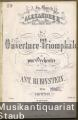 Musik (Bücher/Noten) &raquo; Noten/Partituren - Ouverture Triomphale pour Orchestre composee par Ant. Rubinstein, Op. 43 (= Schott No. 16748). Partition.