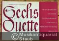 Sechs Duette (Sonaten) für zwei Blockflöten und andere Melodieinstrumente. Erste Folge 1-3.