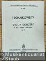 Violinkonzert D-Dur / D major / Re majeur Op. 35 (= Breitkopf & Härtels Partitur-Bibliothek, Nr. 3631). Original mit Einzeichnungen für vereinfachte Besetzung. Taschenpartitur.