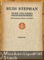 Musik für sieben Saiten-Instrumente (Streichquintett, Klavier und Harfe) (Auch mit mehrfacher Besetzung der Streicher-Stimmen spielbar) (= Edition Schott, No. [3463]). Partitur.
