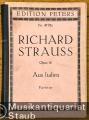 Aus Italien. Symphonische Fantasie für großes Orchester G-Dur, Op. 16 (= Edition Peters, Nr. 4192a). Partitur.