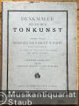 Ausgewählte Werke von J. K. Kerll (1627 -1693). Erster Teil (= Denkmäler Deutscher Tonkunst, Zweite Folge: Denkmäler der Tonkunst in Bayern, Zweiter Jahrgang, II. Band).