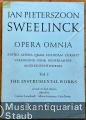 Jan Pieterszoon Sweelinck. Opera Omnia. Editio altera quam edendam curavit Vereniging voor Nederlandse Muziekgeschiedenis, Vol. I: The Instrumental Works - Fascicle III.
