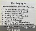 Musik (Bücher/Noten) &raquo; Noten/Partituren - Acht Liedchen (grossen und kleinen Kindern vorzusingen), Op. 21, Erste Folge (= Universal Edition, No. 3271).