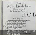 Musik (Bücher/Noten) &raquo; Noten/Partituren - Acht Liedchen (grossen und kleinen Kindern vorzusingen) / Eight Songs (for small and big folks), Op. 21, Erste Folge / First Group (= Universal Edition, Nr. 3271).