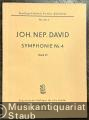 Symphonie Nr. 4, Werk 39 (= Breitkopf & Härtels Partitur-Bibliothek, Nr. 3612).