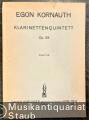 Klarinettenquintett, Op. 33. Partitur.