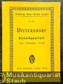 Streichquartett No. 1 D-Dur / Re majeur / D major für 2 Violinen, Viola und Violoncell (= Eulenburgs kleine Partitur-Ausgabe, No. 106).