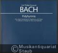 Polyhymnia. Eine Lieder-Sammlung für Singstimme [hoch] und Clavier / A Collection of Songs for Voice and Keyboard (= Carl Philipp Emanuel Bach. The Complete Works, Series VI, Volume 3. Carus 33.199).
