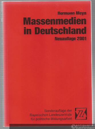  - Massenmedien in Deutschland. Neuauflage 2001.