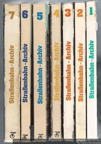  - Straßenbahn-Archiv DDR. 7 Bände (vollständig) (= Strassenbahn-Bücher).
