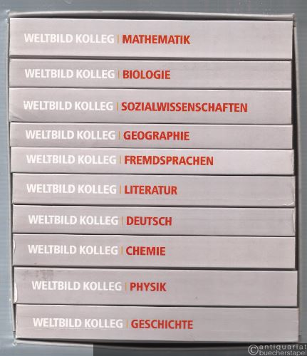  - Weltbild Kolleg Abiturwissen. Mathematik / Physik / Chemie / Biologie / Deutsch / Fremdsprachen / Literatur / Geographie / Geschichte / Sozialwissenschaften. 10 Bände.