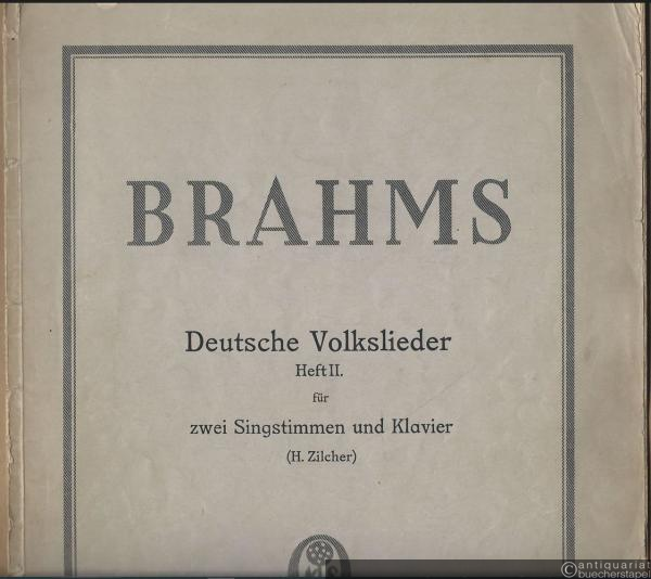  - Deutsche Volkslieder für zwei Singstimmen mit Klavier, Heft II [No. 7-12] (= Edition Simrock, Nr. 723b).