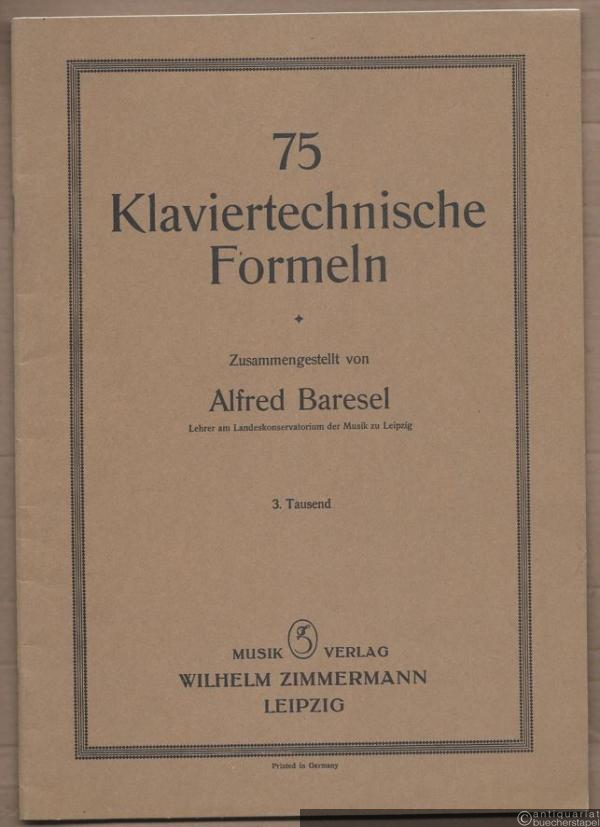 - 75 klaviertechnische Formeln.  - 75 klaviertechnische Formeln.