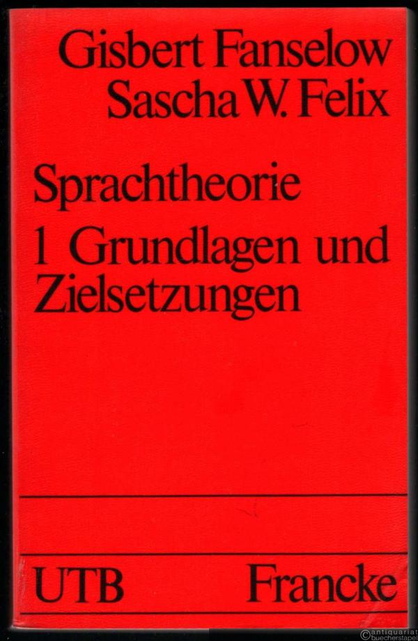 - Sprachtheorie. Grundlagen und Zielsetzungen. Die Rektions- und Bindungstheorie (= Uni-Taschenbücher 1441, 1442). 2 Bände.  - Sprachtheorie. Grundlagen und Zielsetzungen. Die Rektions- und Bindungstheorie (= Uni-Taschenbücher 1441, 1442). 2 Bände.