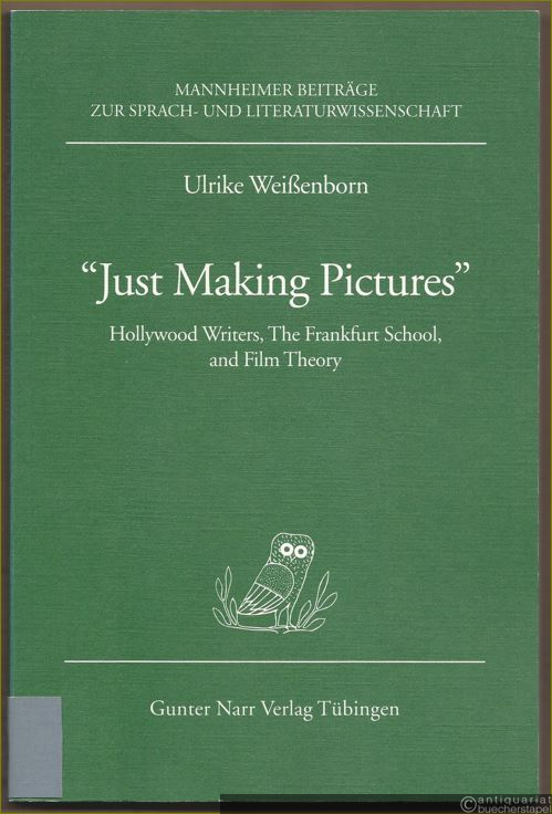 - "Just Making Pictures". Hollywood Writers, the Frankfurt School, and Film Theory (= Mannheimer Beiträge zur Sprach- und Literaturwissenschaft, Band 36).  - "Just Making Pictures". Hollywood Writers, the Frankfurt School, and Film Theory (= Mannheimer Beiträge zur Sprach- und Literaturwissenschaft, Band 36).
