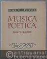 Musica Poetica Rostock 1606 (= Documenta Musicologica. Erste Reihe: Druckschriften - Faksimiles, X).