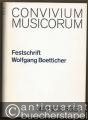 Convivium Musicorum. Festschrift Wolfgang Boetticher zum sechzigsten Geburtstag am 19. August 1974 (= Edition Merseburger 1140). Convivium Musicorum. Festschrift Wolfgang Boetticher zum sechzigsten Geburtstag am 19. August 1974 (= Edition Merseburger 1140).
