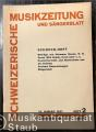 Schoeck-Heft (= Schweizerische Musikzeitung und Sängerblatt, 71. Jahrgang, Heft 2, 15. Januar 1931). Schoeck-Heft (= Schweizerische Musikzeitung und Sängerblatt, 71. Jahrgang, Heft 2, 15. Januar 1931).