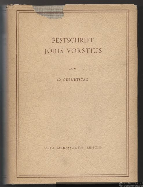  - Bibliothek - Bibliothekar - Bibliothekswissenschaft. Festschrift Joris Vorstius zum 60. Geburtstag dargebracht.