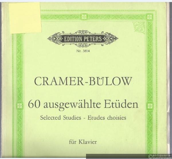  - 60 ausgewählte Etüden für Klavier / Selected Studies / Etudes choisies. Mit Anweisungen zum Studium von Otto Weinreich (= Edition Peters, Nr. 3814).